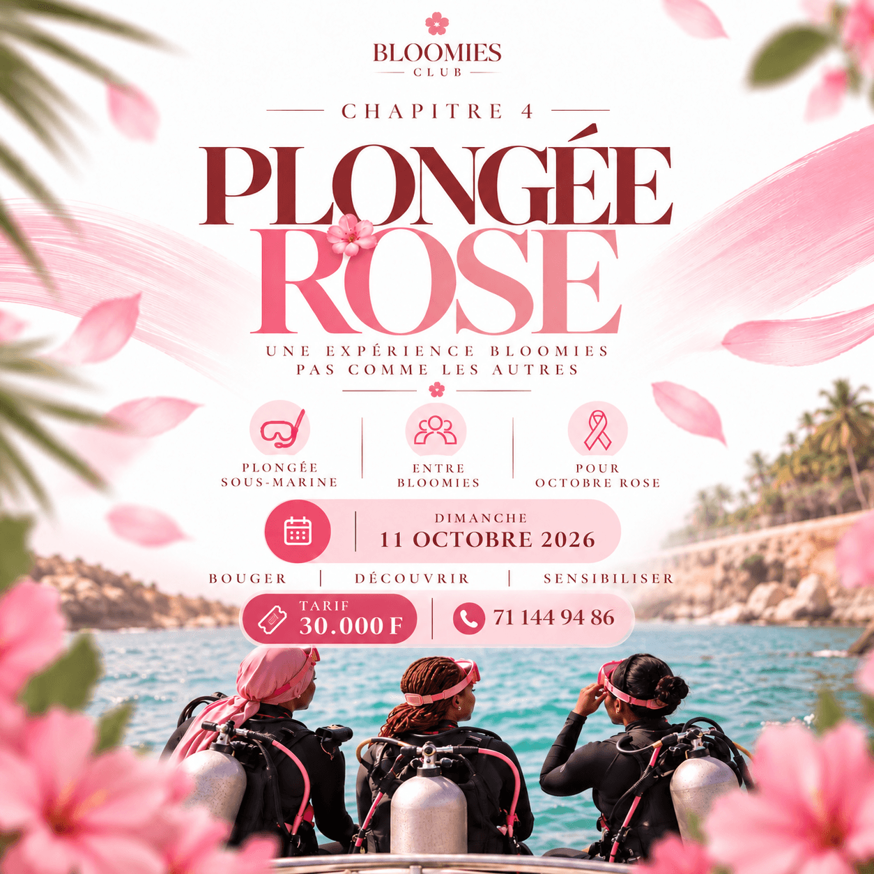 🌸 PLONGÉE ROSE - Baptême de plongée sous-marine