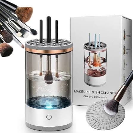 Nettoyeur de pinceaux de maquillage électrique automatique