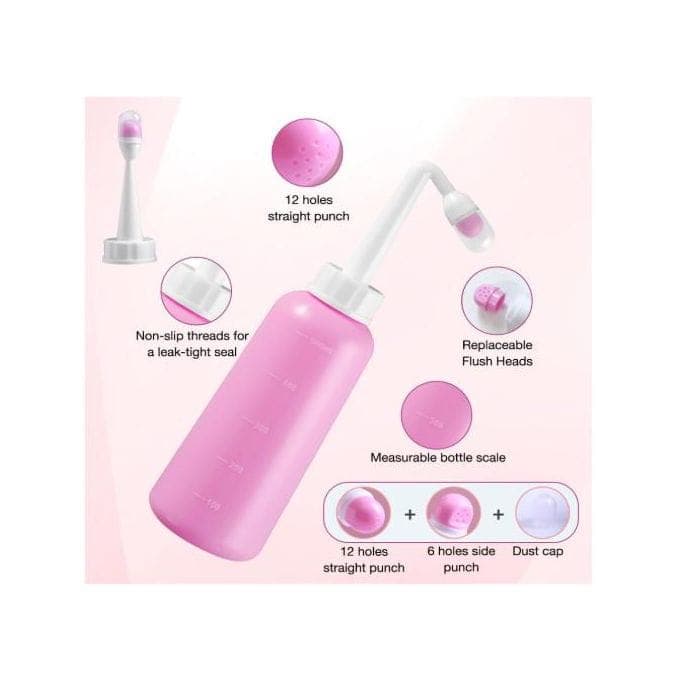 Pulvérisateur intime portable 500ml – Bidet de voyage pratique pour hygiène intime, soins post-partum
